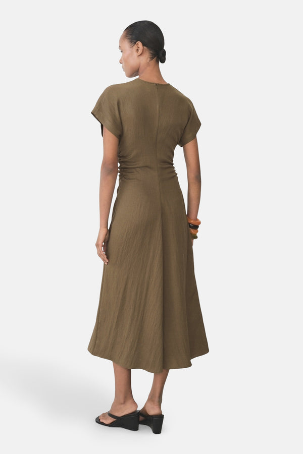 Robes manches courtes Brun - Mango