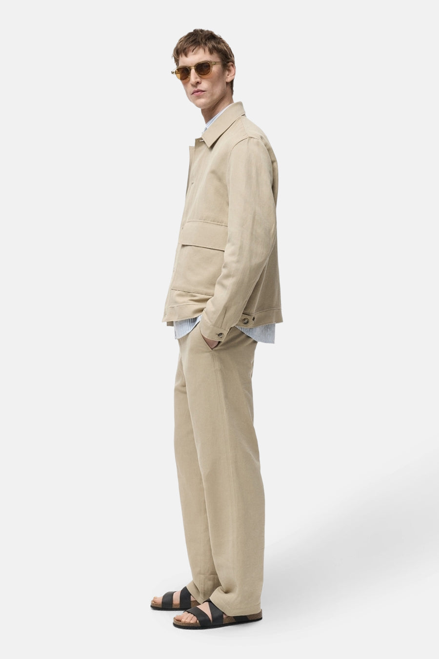 Pantalon - Beige - MANGO