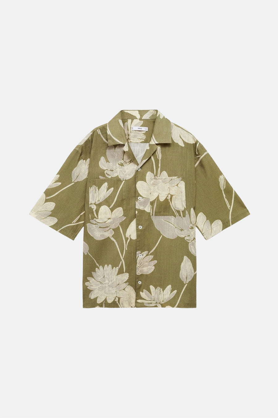 Chemise à manches courtes - vert - MANGO