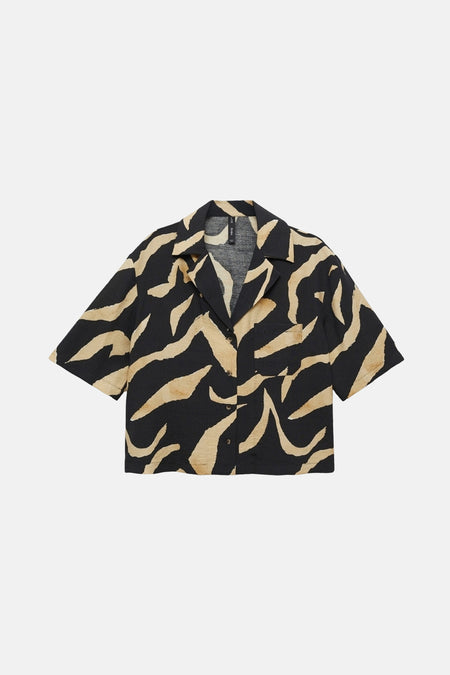 Chemise à manches courtes - Noir