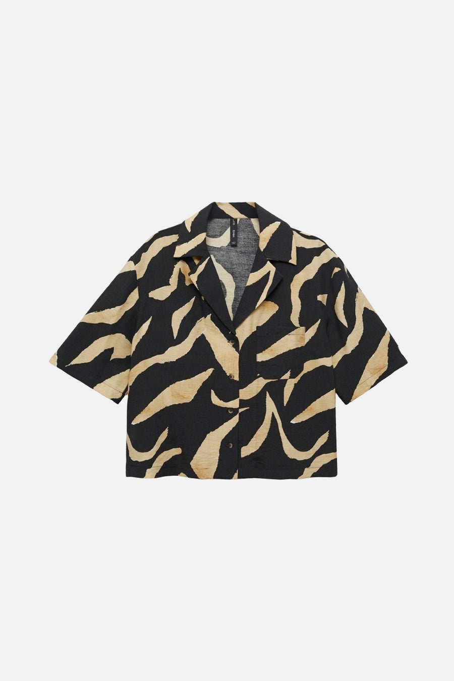 Chemise à manches courtes - Noir - MANGO