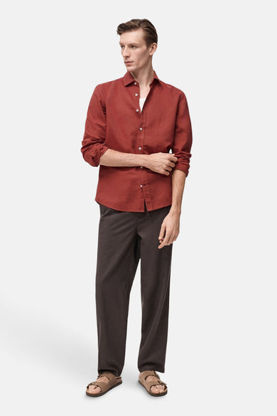 Chemise à manches longues - rouge