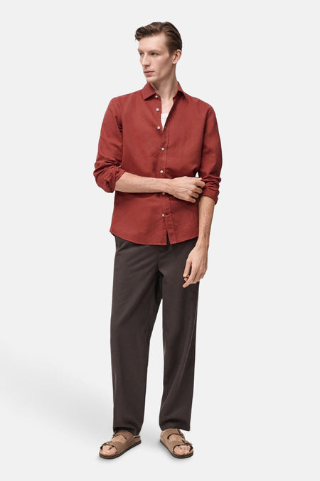 Chemise (manches longues) Rouge - MANGO