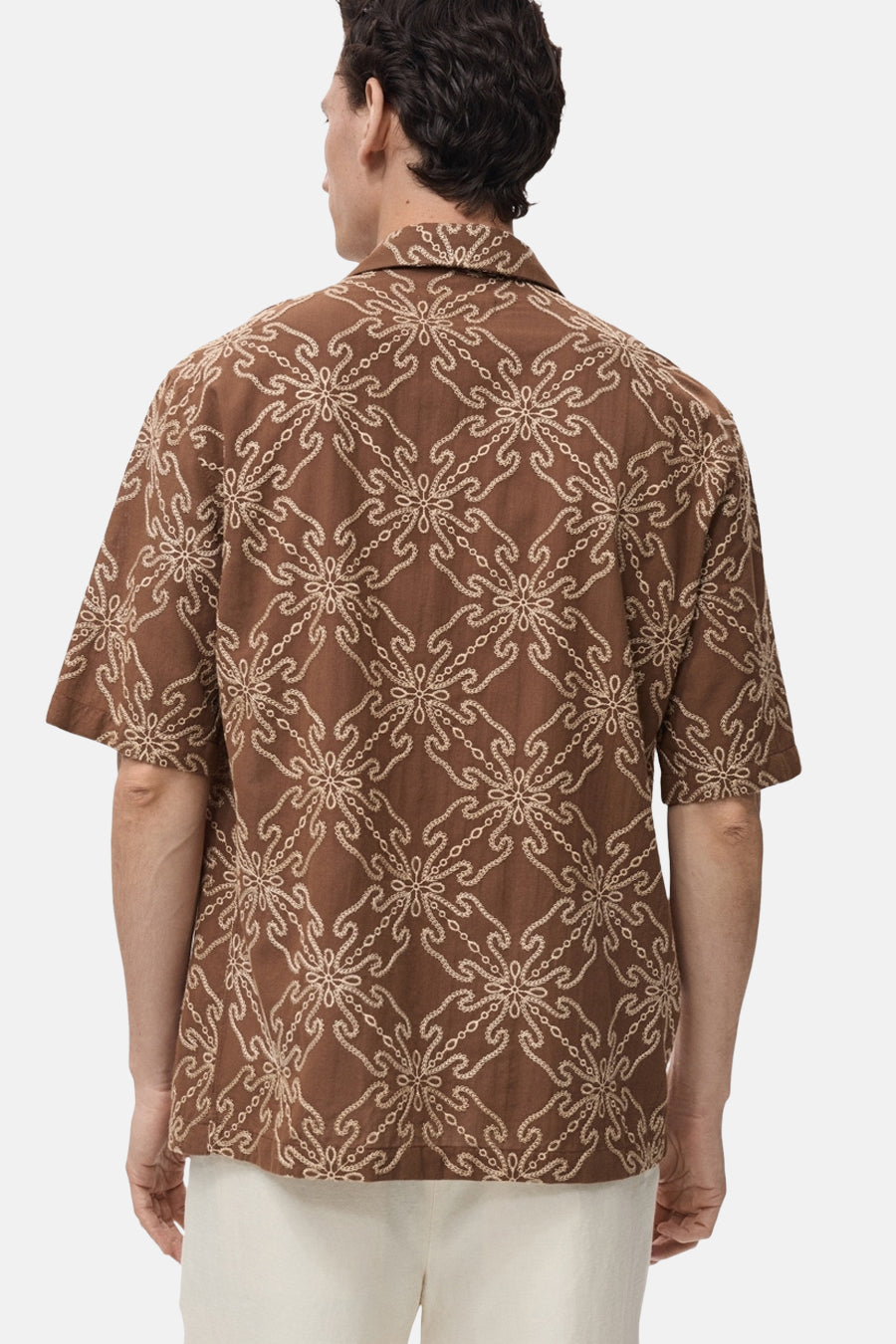 Chemise à manches courtes - brun - MANGO