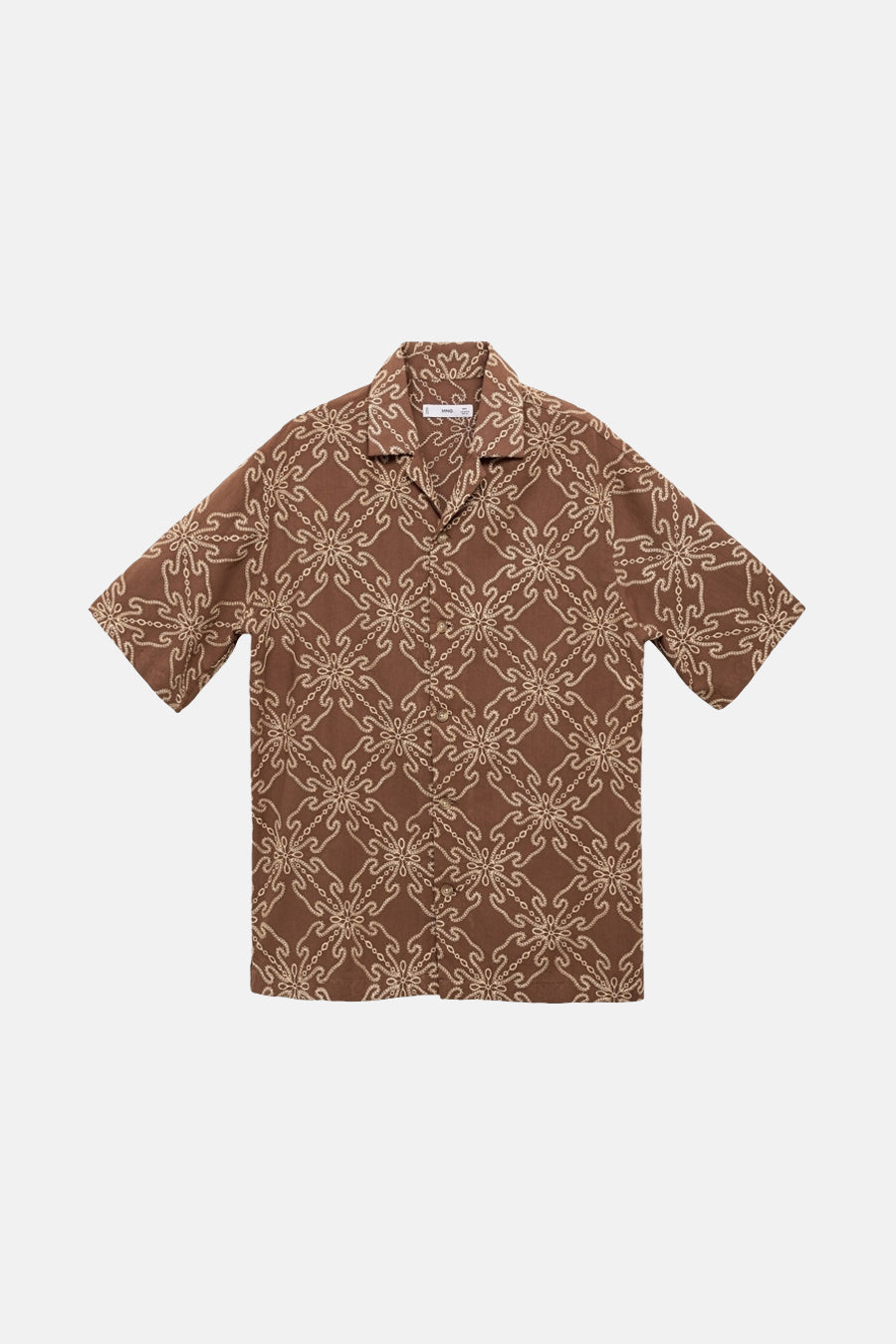 Chemise à manches courtes - brun - MANGO