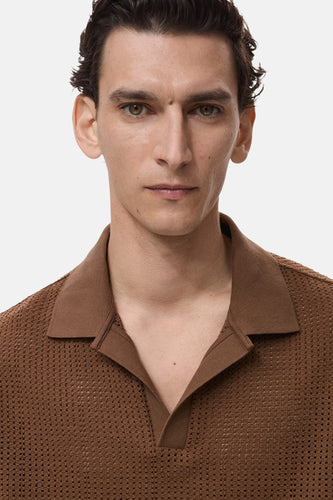 Polo à manches courtes - brun - MANGO