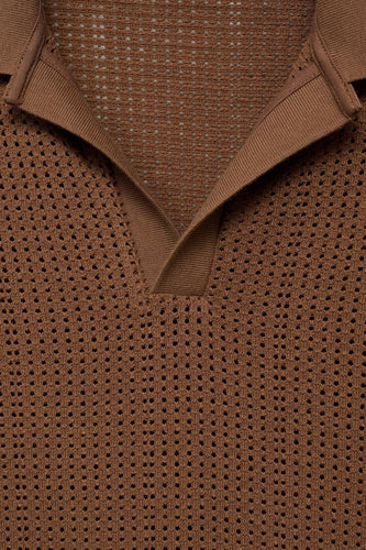 Polo à manches courtes - brun - MANGO