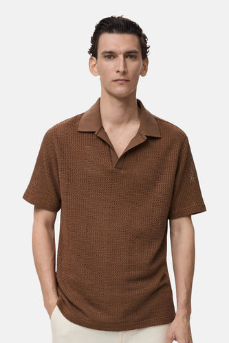 Polo à manches courtes - brun - MANGO
