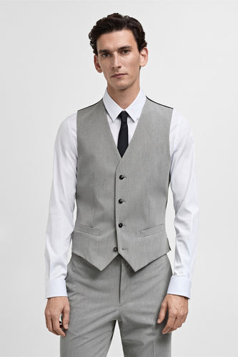 Gilet - gris - MANGO