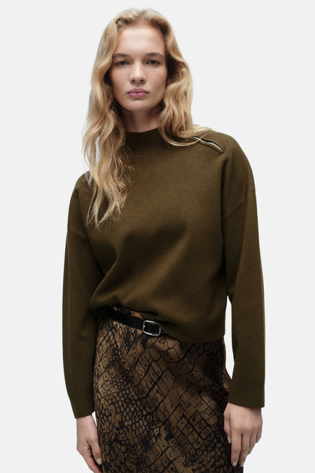 Pull col O Brun - Mango