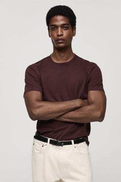 T-shirt à manches courtes - Bordeaux