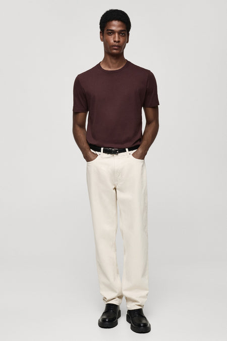 T-shirt à manches courtes - Bordeaux