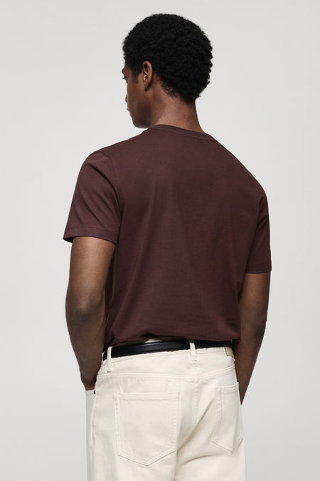 T-shirt à manches courtes - Bordeaux