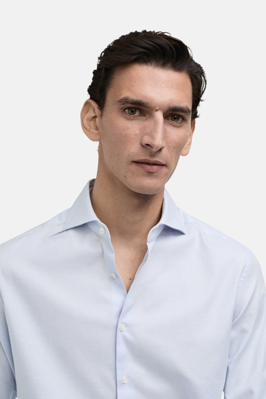 Chemise à manches longues - bleu - MANGO