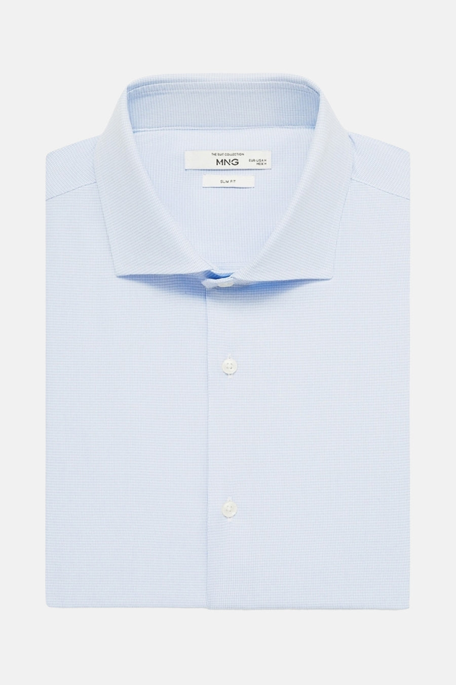 Chemise à manches longues - bleu - MANGO