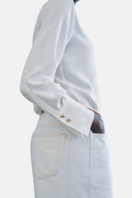 Chemisier (manches longues) Blanc - Mango
