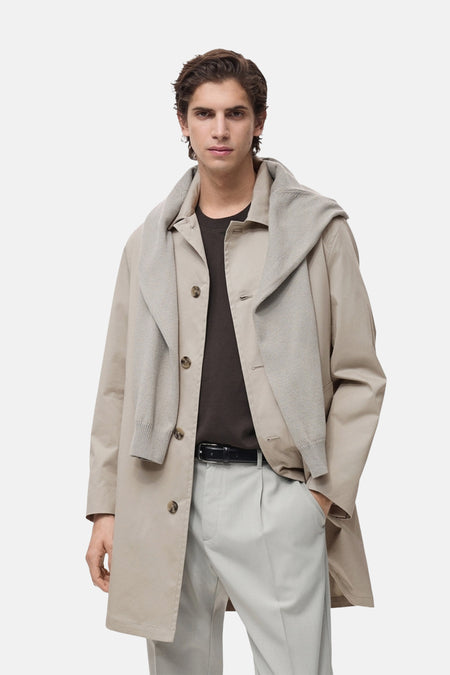Veste longue Blanc - Mango