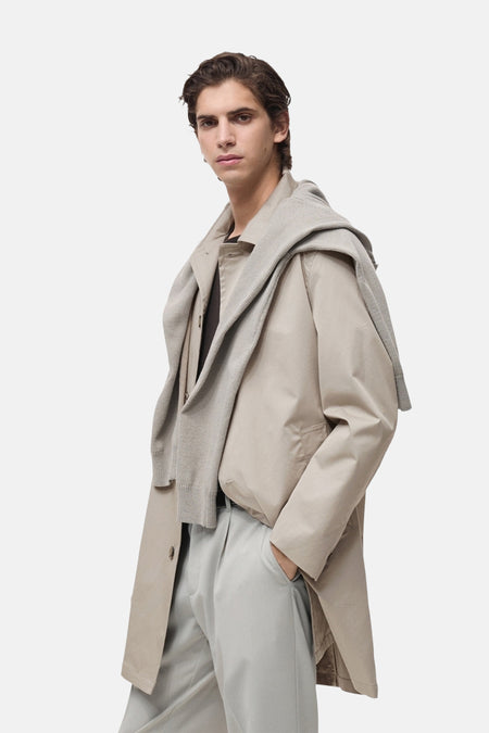 Veste longue Blanc - Mango