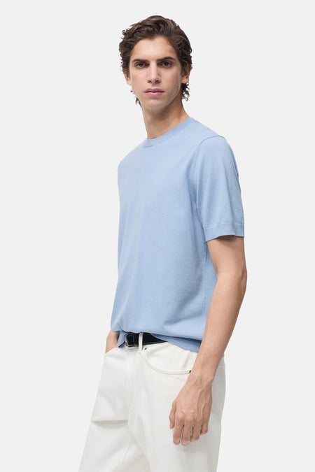 T-shirt (manches courtes) Bleu - MANGO