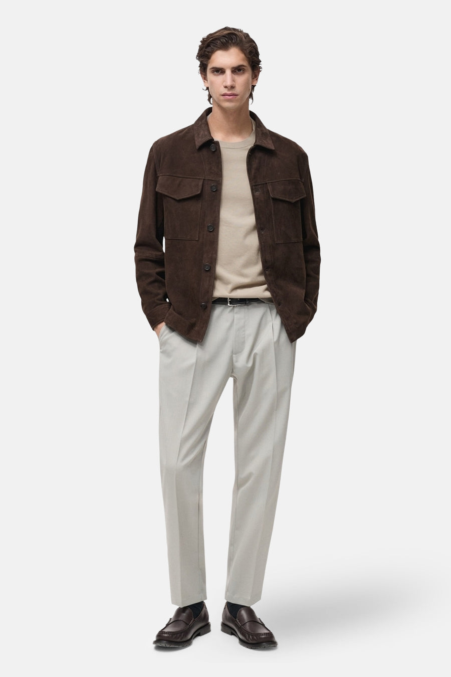 T-shirt à manches courtes - Beige - MANGO