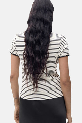 T-shirt à manches courtes - Beige - MANGO