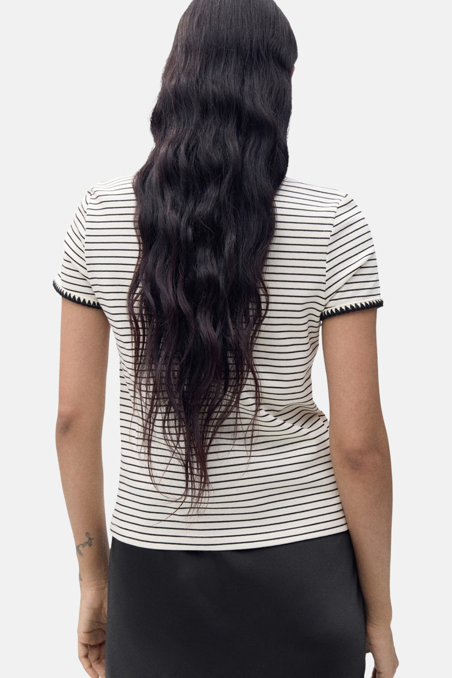 T-shirt à manches courtes - Beige - MANGO