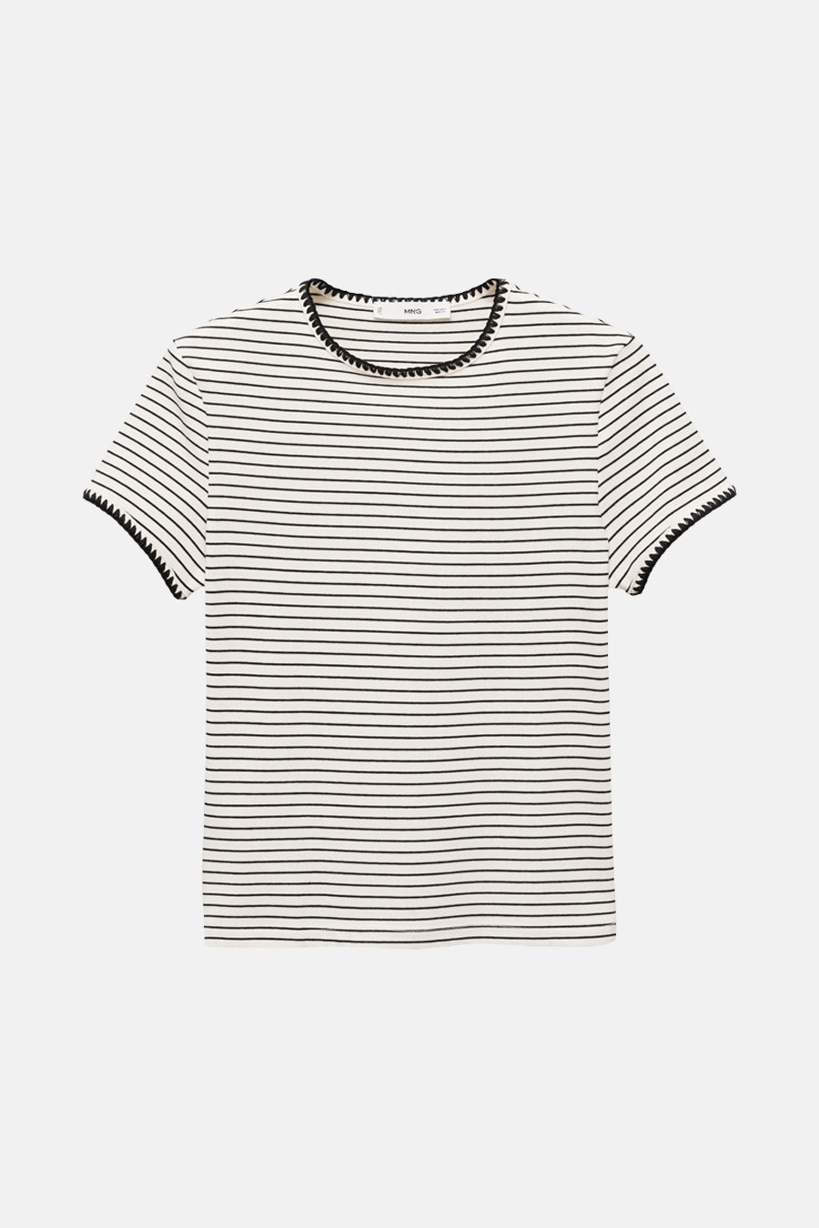 T-shirt à manches courtes - Beige - MANGO