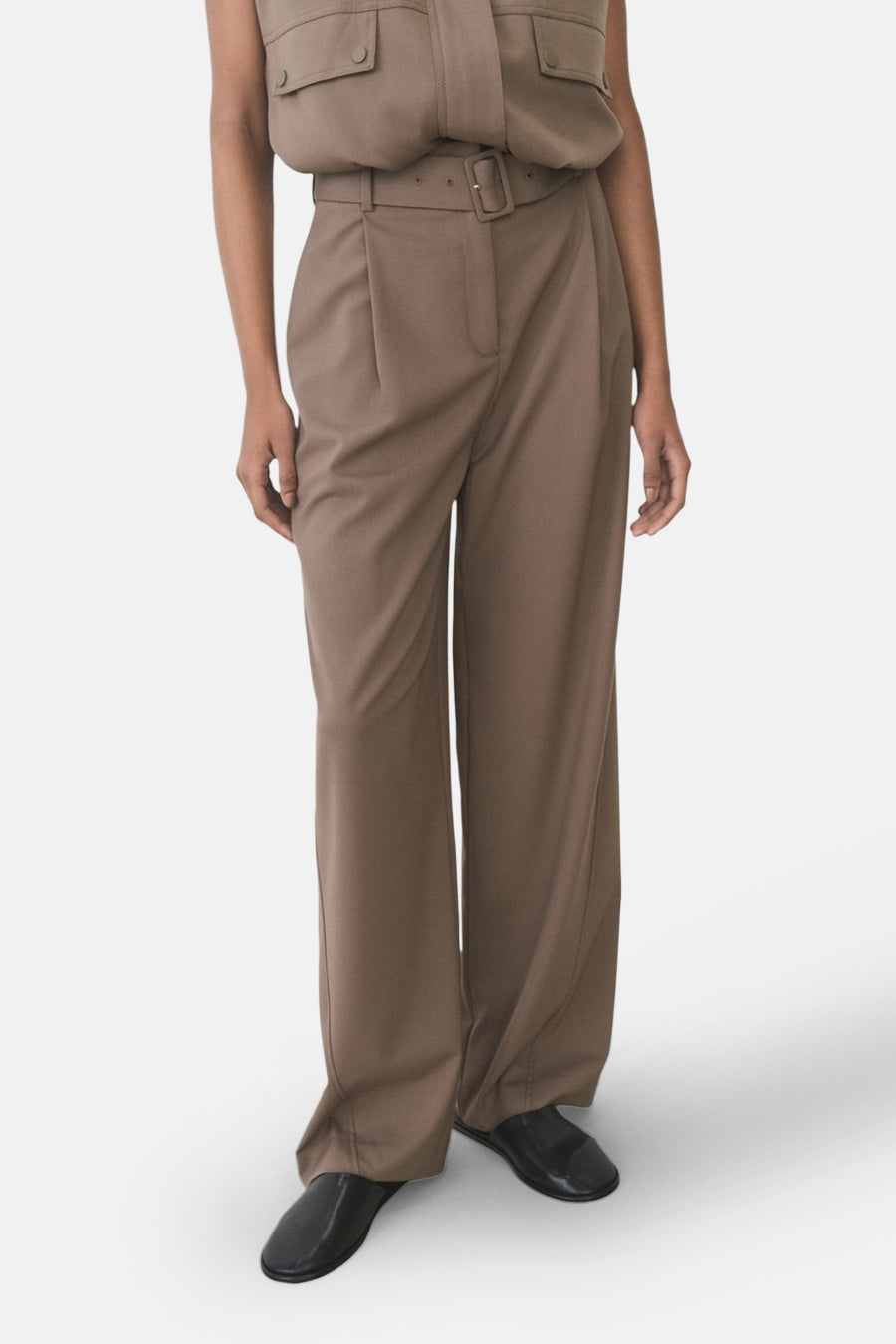 Pantalon - brun - MANGO