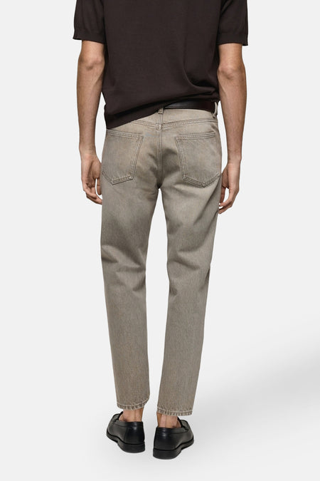 Jeans tapered Mid grey denim - Mango
