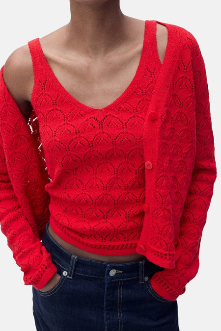 Gilet rouge - MANGO