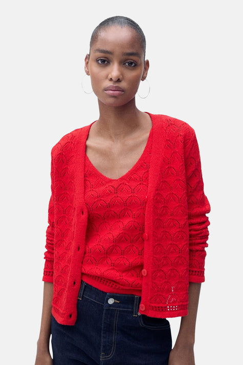 Gilet rouge - MANGO