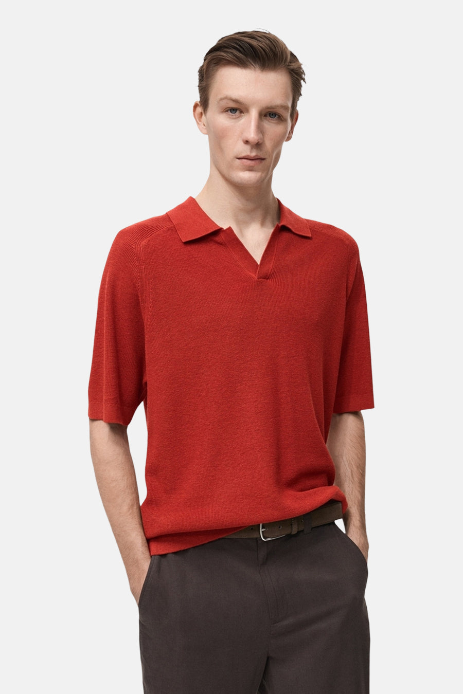 Polo à manches courtes - rouge - MANGO