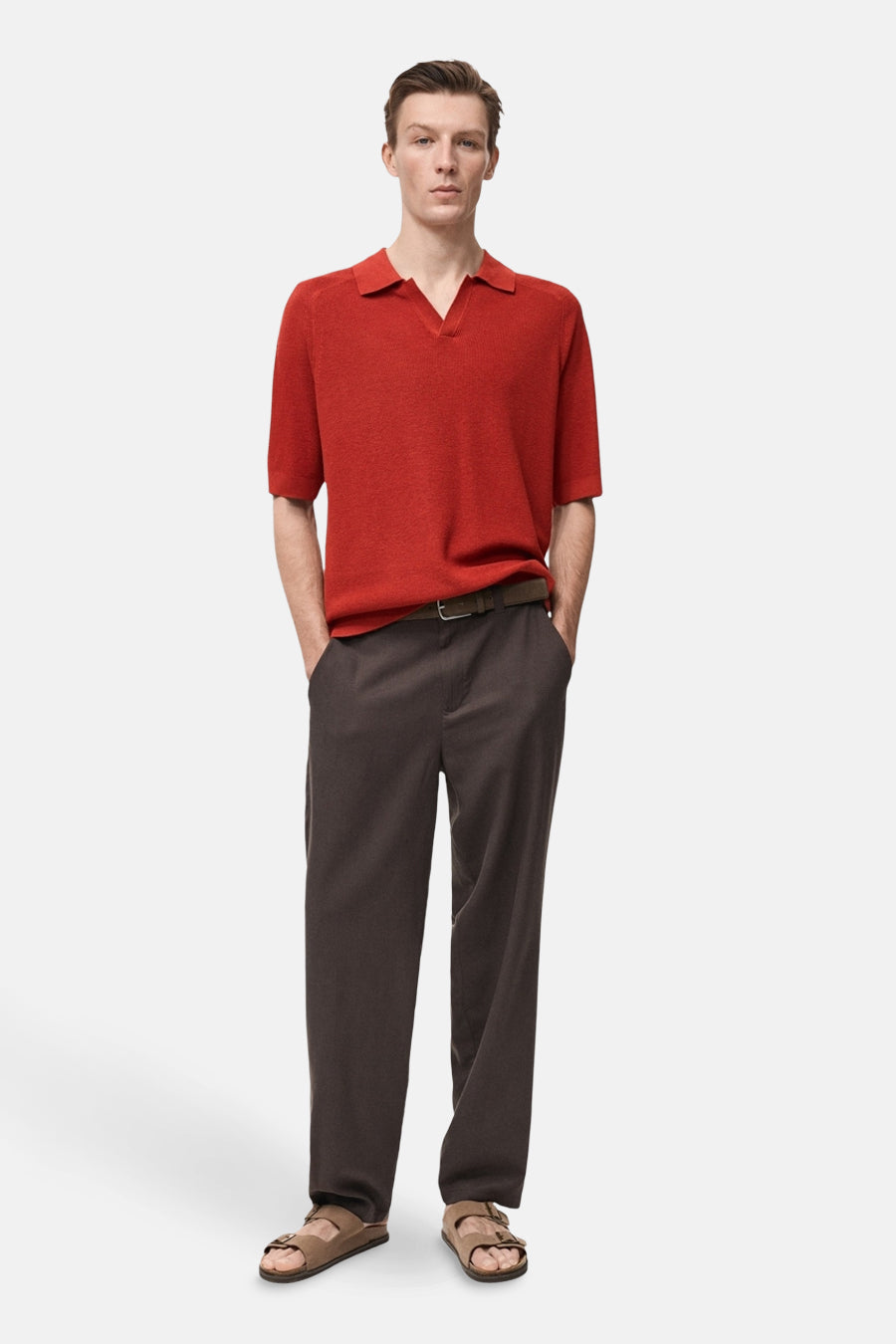 Polo à manches courtes - rouge - MANGO