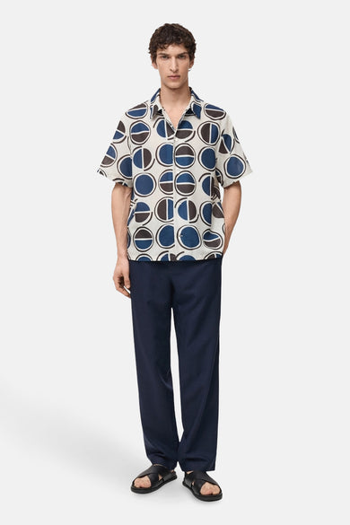 Chemise à manches courtes - bleu