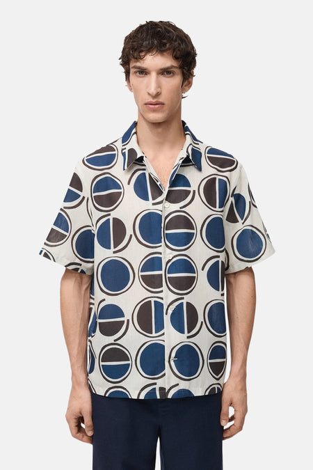 Chemise à manches courtes - bleu