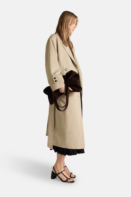 Veste longue Brun - Mango