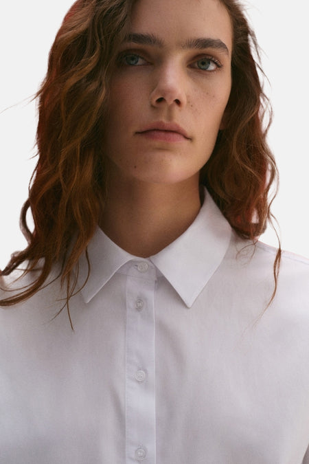 Chemise à manches longues - blanc