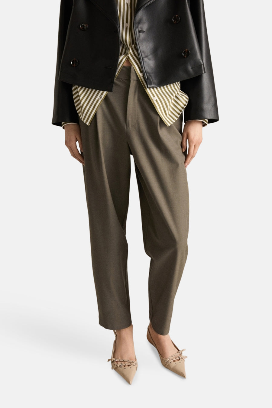 Pantalon - Kaki - MANGO