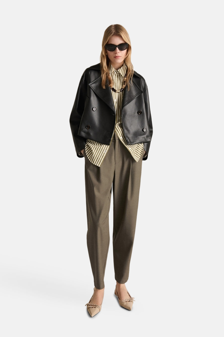 Pantalon - Kaki - MANGO