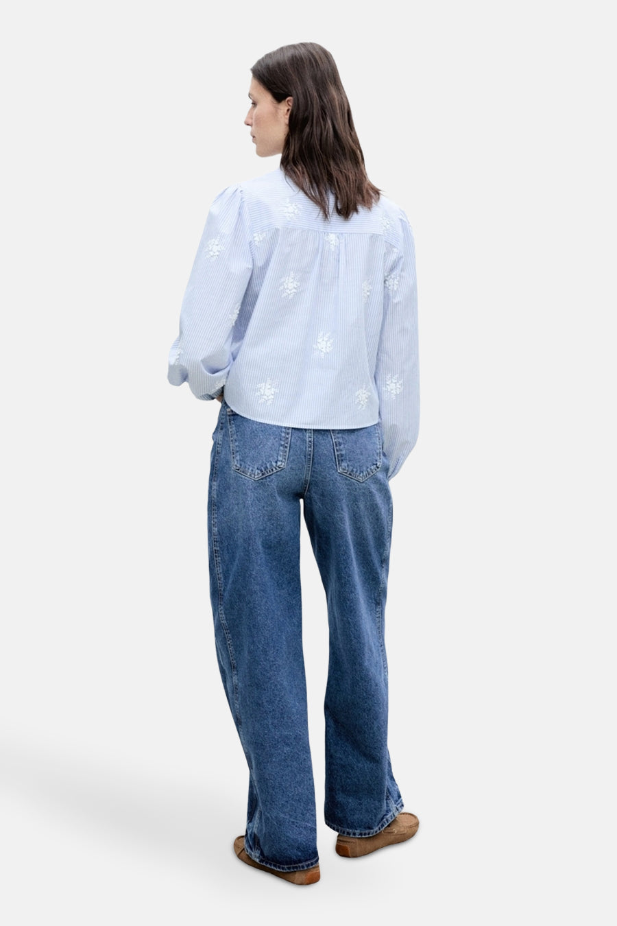 Chemise à manches longues - Bleu