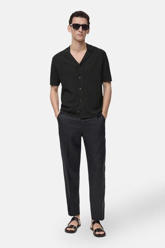 Chemise à manches courtes - Noir - MANGO