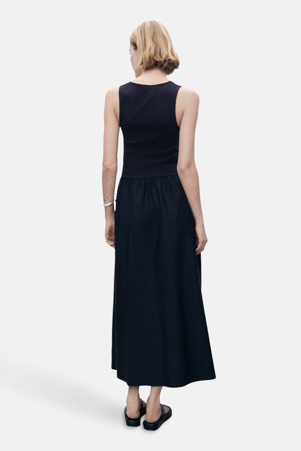	Dames tops kleed zonder mouw Bleu - MANGO