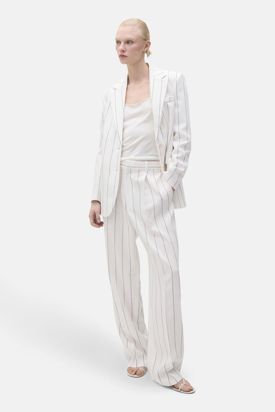 Pantalon de costume - Blanc - MANGO