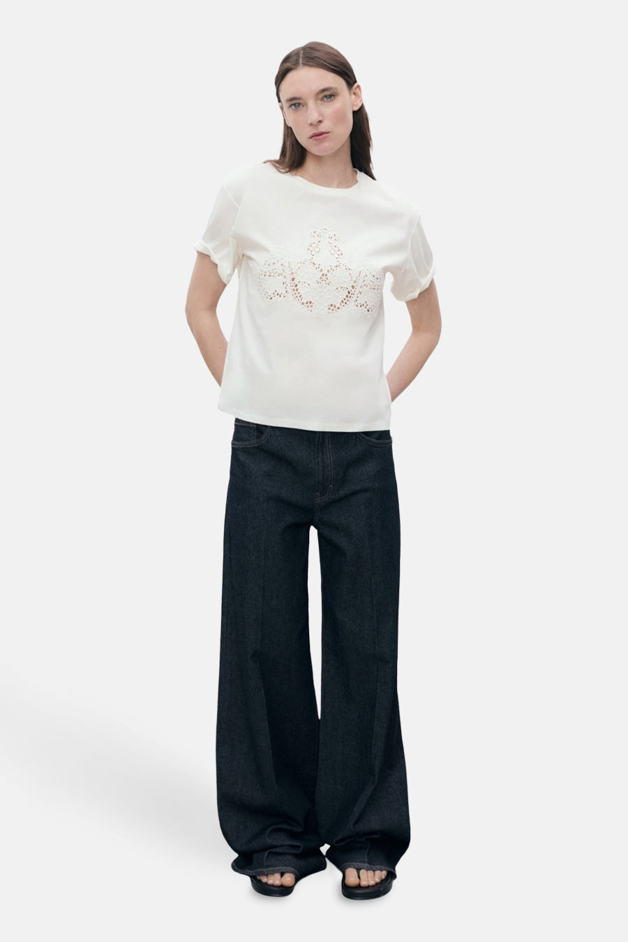 T-shirt à manches courtes - blanc - MANGO