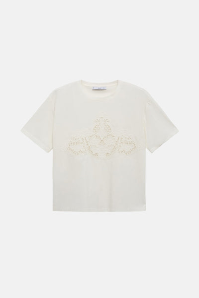 Top uni manche courte Multicolore - MANGO