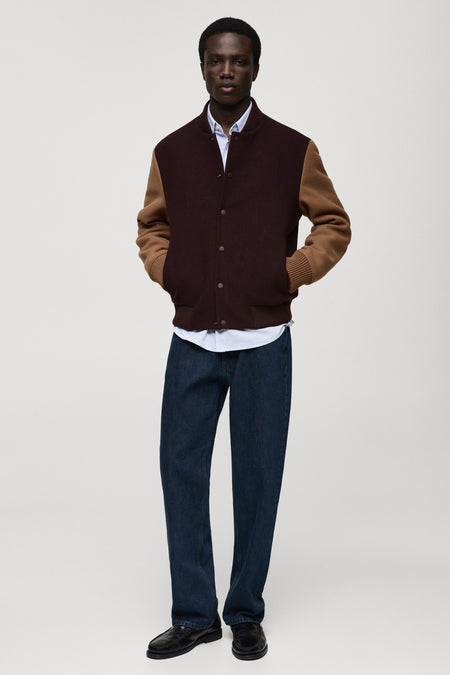 Veste courte Bordeaux - Mango