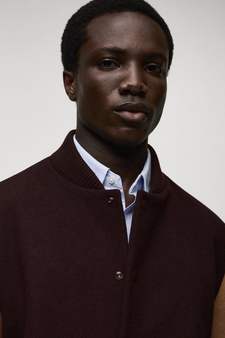 Veste courte Bordeaux - Mango