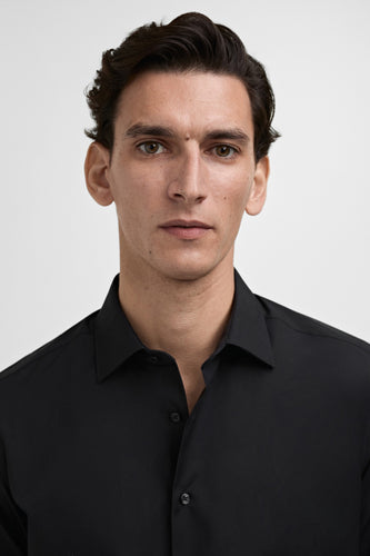 Chemise à manches longues - Noir - MANGO