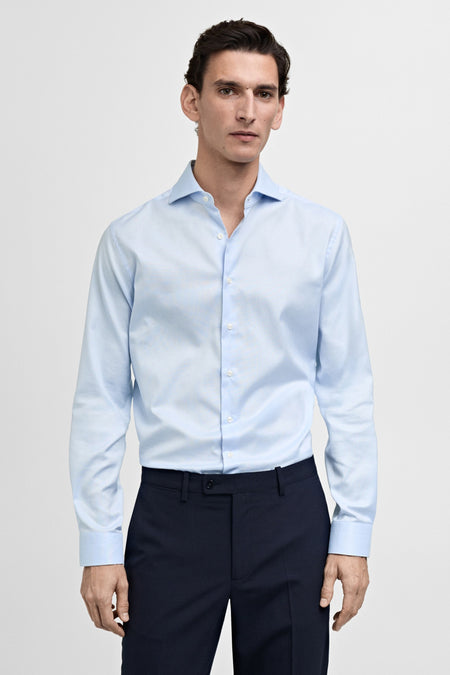 Chemise (manches longues) Bleu - Mango