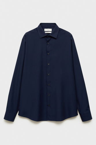 Chemise à manches longues - bleu - MANGO